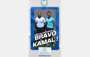 Félicitations à notre arbitre : Kamal KOURNIF