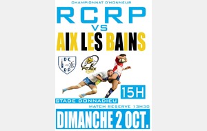 Matchs Séniors : RCRP - Aix Les Bains