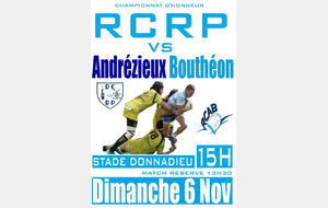 Matchs Séniors : RCRP - Andrézieux/Boutheon