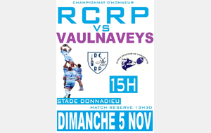 Matchs Séniors : RCRP - Vaulnaveys