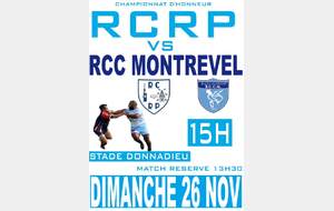 Matchs Séniors : RCRP - Montrevel