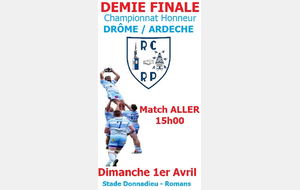 1/2 finale Drôme-Ardèche Honneur