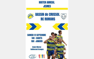 MOINS DE 16 / MOINS DE 19 : Matchs amicaux contre BASSIN DE CRUSSOL