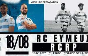 Match de Prépa : RC EYMEUX - RCRP